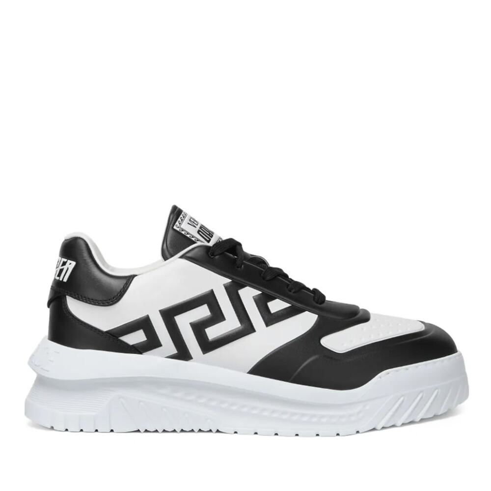 VERSACE Greca Odissea Chunky Sneakers Black White Sz 43/US 10 $895